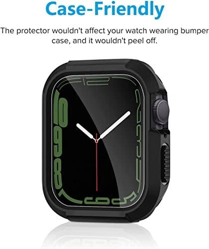 Hierusre [6 Пакет] Заштитник На Екранот Компатибилен со Apple Watch Серија 8/7 45mm, Apple Watch Tpu Филм Iwatch Капак На Екранот, Без