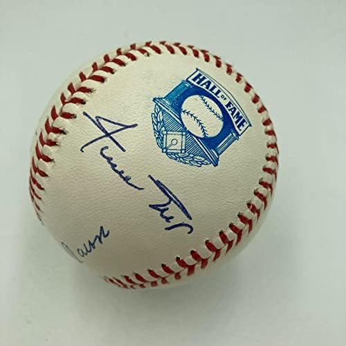 Прекрасен Вили Мејс Хенк Арон 500 домашен клуб потпишан HOF Baseball JSA COA - автограмирани бејзбол