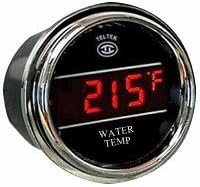 Мерач на температура на водата за Кенворт 2005 или претходен - Bezel: Chrome - LED боја: црвена