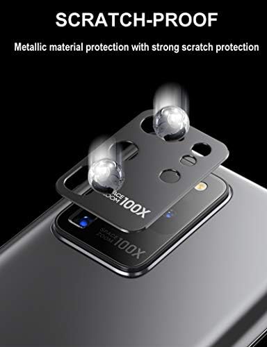 2 Пакет за Samsung S20 Ultra Camera Lens Protector Case Case Alloy Metal Galaxy S20 Ultra 5G камера Екран за заштита на леќи за заштита
