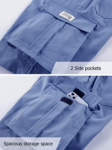 Vcansionенски обичен еластичен еластичен еластичен половината за опуштено опуштено вклопување мулти-џебови на отворено карго шорцеви