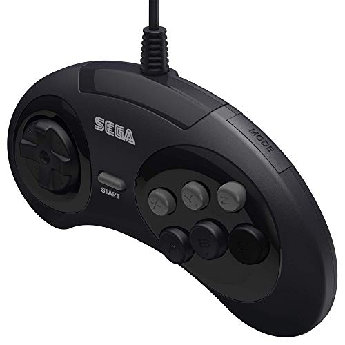 Ретро-битен официјален контролер на Sega Genesis со 6-копчиња аркада подлога за Sega Genesis-Оригинално пристаниште