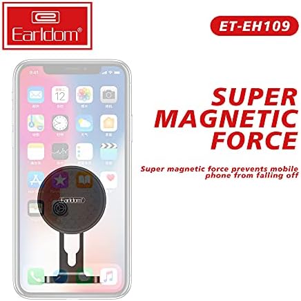 【6 Силни магнети】 Магнетски држач за монтирање на магнетни автомобили за цртичка, Универзален мобилен телефон за мобилни телефони за табла