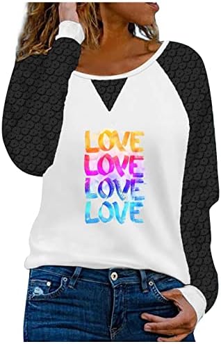 Женски маички накит прстен срце со долг ракав врвови мода чипка крпеница маица фустани капчиња туничен пулвер пуловер