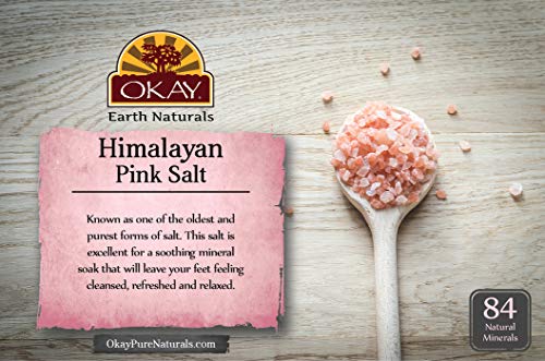 Хималајска розова сол со алги смирувачки минерални впие лисја на нозете се чувствуваат исчистени, освежени и опуштени без парабени, без силикони,