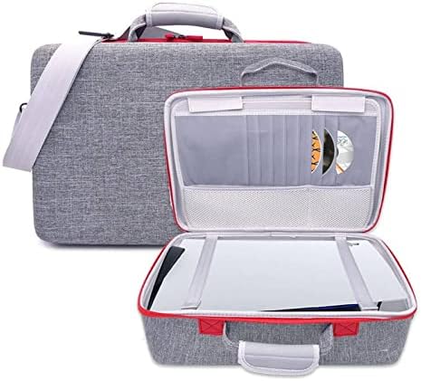 ZSQZJJ PS5 торба за складирање на домаќинот, торба за рачка со кутија за видео игри, заштитна кутија тврда торба, чанти за
