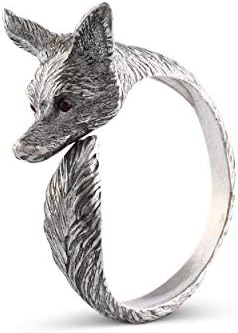 Вагабонд Хаус Путер Метална лисица прстен за занаетчиски занаетчиски изработен дизајнер прстени 2 инчи широк