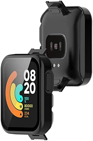 Компанијата Discool Cover компатибилен со Xiaomi Watch Lite Soft Anti Drop Smartwatch заштитен случај на кожа, со компјутерски