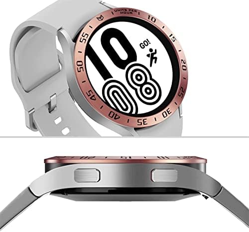 BXAKKG METAL WATCH RING компатибилен за Galaxy Watch4 44 mm гребење за заштита од метал кутија стил а