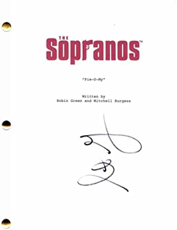 Стив Ширипа го потпиша автограмот „Сопранови Пита-о-мој“, скрипта за целосна епизода-Ко-глуми: Jamesејмс Гандолфини, Мајкл Империоли, Jamејми-Лин
