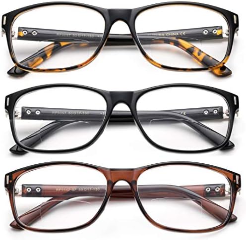 Бифокални очила за читање жени и мажи со торбички 4 чаши за читање на пакувања Бифокални очила за читање 2,50