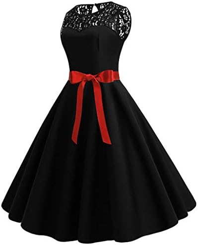 Зимски зимски фустани со долг ракав, гроздобер 1950 -ти ретро ракави чипка цврста забава занишана облека за замав.