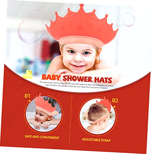 Исценета 2 парчиња детска капа за туширање капа за деца за деца туш капа за деца капа за миење коса за мали деца бебе туш капа
