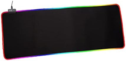 SOLUSTRE 1PC Компјутерска подлога LED подлога Црна рачка игра Не ​​-подлога светло светло подлога тастатура подлога за игри Mousepad
