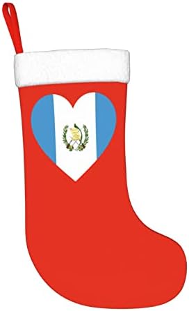 Секси Џуџе Љубов Гватемала Знаме Божиќ Порибување Божиќ Декорација Класичен 18 Инчи Камин Виси Чорап