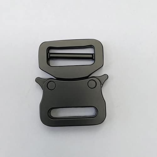 Метални странични пукања од 3/4 инчи / 20 мм црни тактички токи за торба за ранец за DIY Заменете ги додатоците за занаетчиски рачни