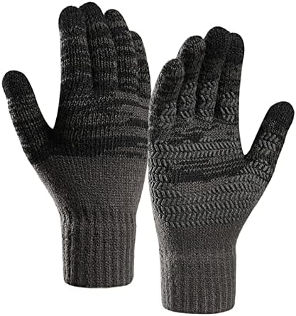 QVKARW ракавици -Скриени ракавици манжетни за мажи плетени -меки меки надградени еластични термички жени зимски нараквици скијачки