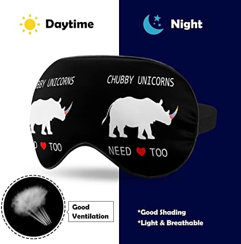 Зачувајте чиби еднорози печатете ја маската за очи за очи, блокирајќи ја маската за спиење со прилагодлива лента за работа за смена за спиење