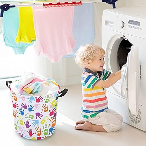 Отпечаток за перална за перење FODUODUO во бојата со виножито, спречувајќи ги рачките што се преклопуваат валкана облека за складирање
