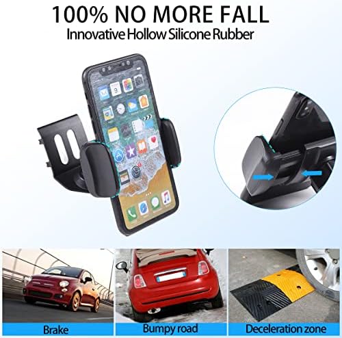Tongsheng Car Телефон монтирање на Fiat 500 2010 2011 2012 2013 2014 2015 година, Телефонски монтирање за вентилатор за автомобили, табла