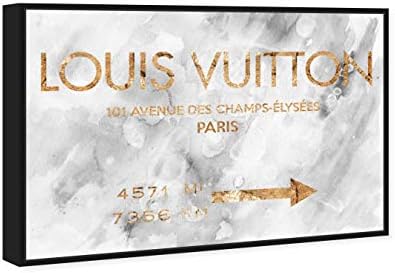 Оливер Гал уметник копродукции мода и глам современа црна рамка платно wallидна уметност париски париски знак за дневна соба спална соба и
