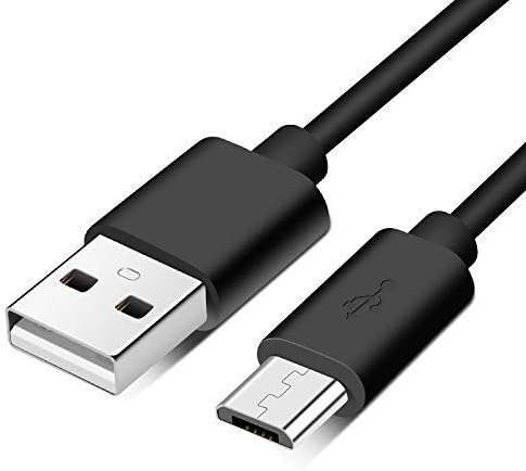 5 -тина замена MIRCO USB полнач за полнење кабел за напојување за OneTouch Verio Flex - црна