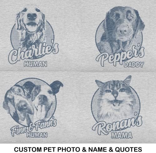 Pawarts обичај кошула за кучиња - Персонализирани графички кучиња за кучиња за мажи/жени персонализирани персонализирани подароци за кучиња