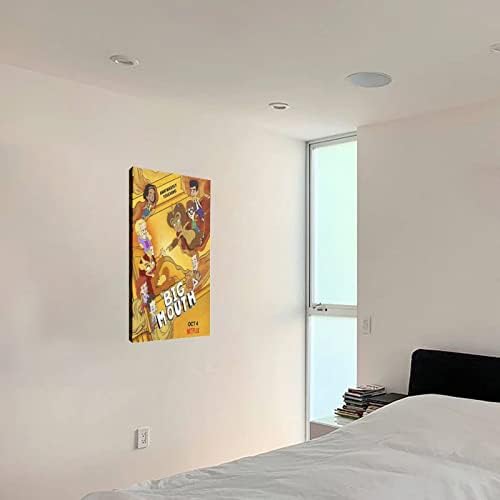 Голема уста - Американски симпатичен анимиран постер за филм, детска соба wallидна уметност постер wallидна уметност слики платно постери и отпечатоци