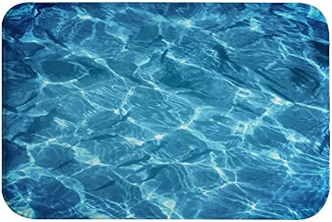 А. Монамур Нелизгачки Абсорбента За Вода За Перење Подлога За Бања Сина Морска Површина На Вода Сончев Одраз Текстура На Вода