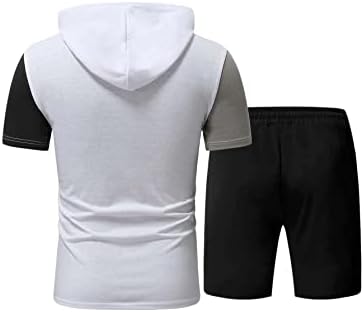 Ојоангл Машка графичка печата за печатење маица и шорцеви поставени облеки со 2 парчиња облеки
