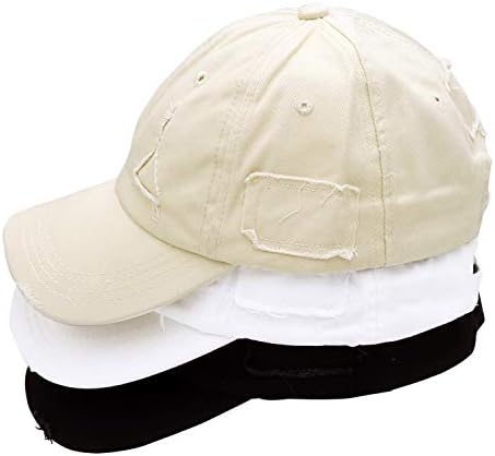 Искинато лепенка Бејзбол капа Гроздобер потресен непречен низок профил Неструктурирана памучна тато капа прилагодлива за жени мажи