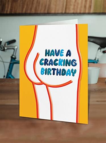 Кенди за мозоци - смешна роденденска картичка - „Имајте роденденски роденден“ - Среќна роденденска картичка за него нејзините пријатели - нахални