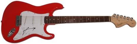Aredаред Лето потпиша автограм со целосна големина Црвена фендер Стратокастер Електрична гитара Б/ Jamesејмс Спенс автентикација JSA COA - Триесет