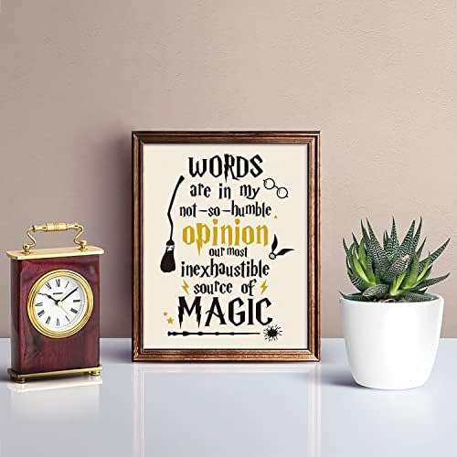 Вуд хоминг 6 парчиња магичен волшебник Светски постери, Волшебник Светска декорација за дома, Меџик Волшебник Светски уметнички отпечатоци