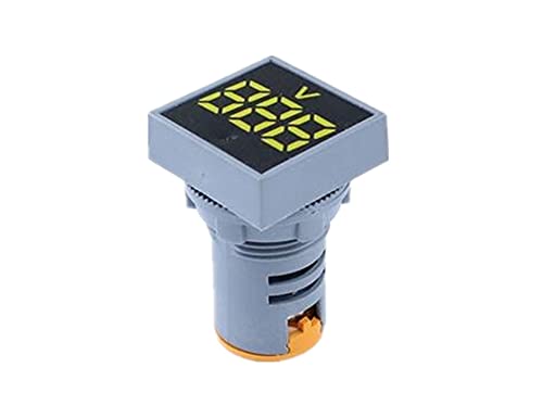 CNHKAU 22mm мини дигитален волтметар квадрат AC 20-500V напон на напон на напон на напон на напон LED индикатор за ламба за сила