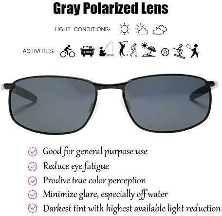Поларизирани поларизирани очила за сонце за мажи, 8-база крива метална рамка за риболов спортско возење со очила за сонце