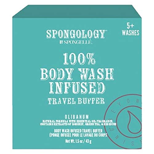 Spongellé Spongology Body Body Infused Travel Buffer - Гел за туширање инфузиран сунѓер - олибанум