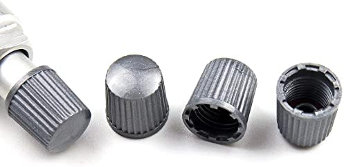 Сиви пластични капаци на вентили за гуми TPMS специфични капаци на матични вентили со гума за печатење O-прстен Универзален моторцикл