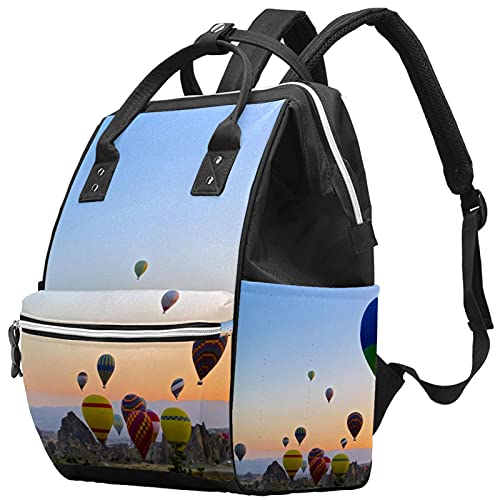 Турски Торби За Торби Со Балон Со Топол Воздух Торби За Пелени Мумија Ранец Со Голем Капацитет Торба За Пелени За Нега На Бебиња