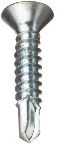 Мали делови челична завртка за дупчење, цинк позлатена завршница, рамна глава, погон на Филипс, должина од 2-1/2 , нишки 10-16