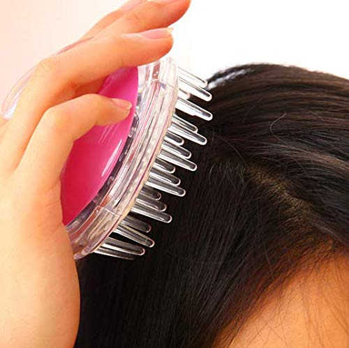 DNHCLL силиконска коса скамп -мажествена четка Шампон Длабоко дневно чистење, четка за миење на косата за нега на скалп за мажи,