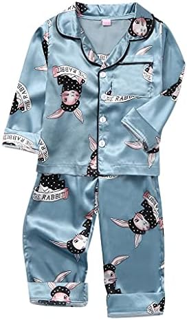 XBKPLO Денот на благодарноста Детско момче пижами облека облеки за бебешки цртани филмови за спиење на ракави за деца, деца дете, дете дете,