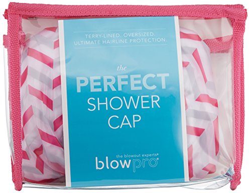 Водоотпорно капаче за туширање на BlowPro - анти -влажност, отпорна на мувла и дишење - Тери памук поставена бања капа турбан - еластична лента,