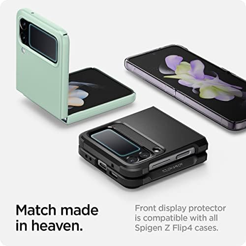 Спиген Калено Стакло Заштитник на Екранот дизајниран За Galaxy Z Flip 4 [ GlasTR EZ Fit] - 2 Пакет