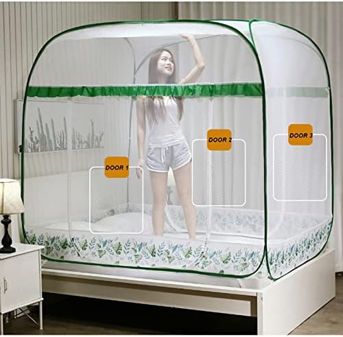 Преклопување на комарци нето шатор за кревет на отворено, преносна мрежа за мрежи за мрежи за комарци, држете се настрана од критериуми,