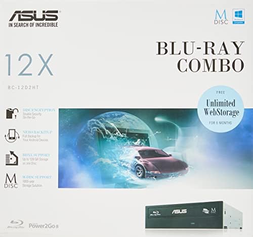 Asus Внатрешен Блу-Реј Комбо, 16X DVD+/ - R, BDXL-90DD0230-B20010-Црна