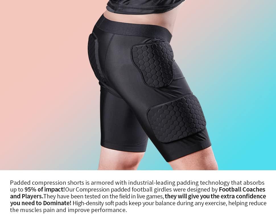 Машки заштитени панталони за компресија заштитник или фудбалска фудбалска фудбалска кошарка