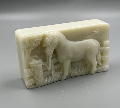 Коњски силиконски калап за сапун правејќи сточар од глина од свеќа
