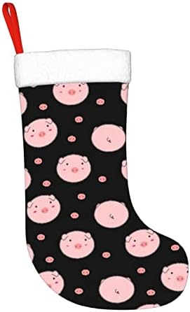 Прашок свиња Нова година Божиќ Декоративни чорапи што висат Божиќни чорапи
