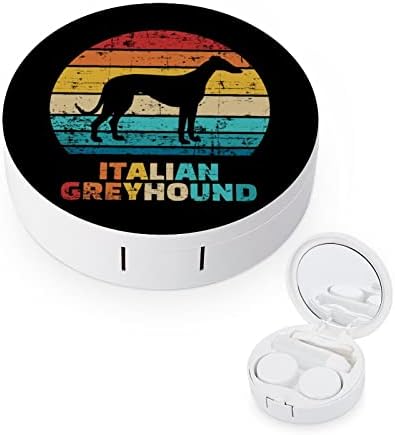 Ретро италијански патнички контактни леќи за контакт со кутија за кутии за ланси
